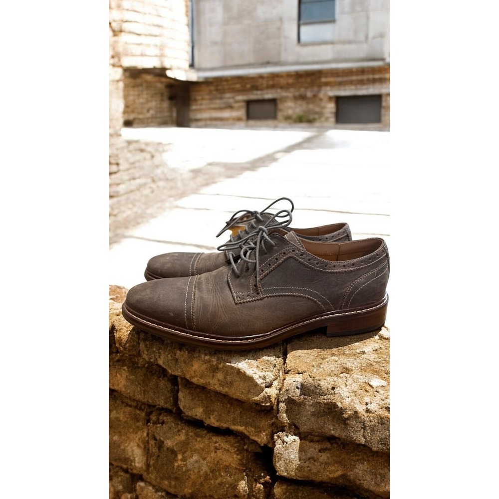 Cole Haan Men's Oxfords Driftwood Cap Toe Leather Dress PreppyComfort ‎ Shoes 10